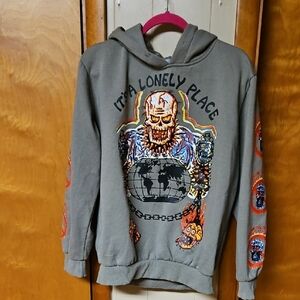 Kanye West hbat Collaberation Its A Lonely Place Hoodie with Vibrant Graphic